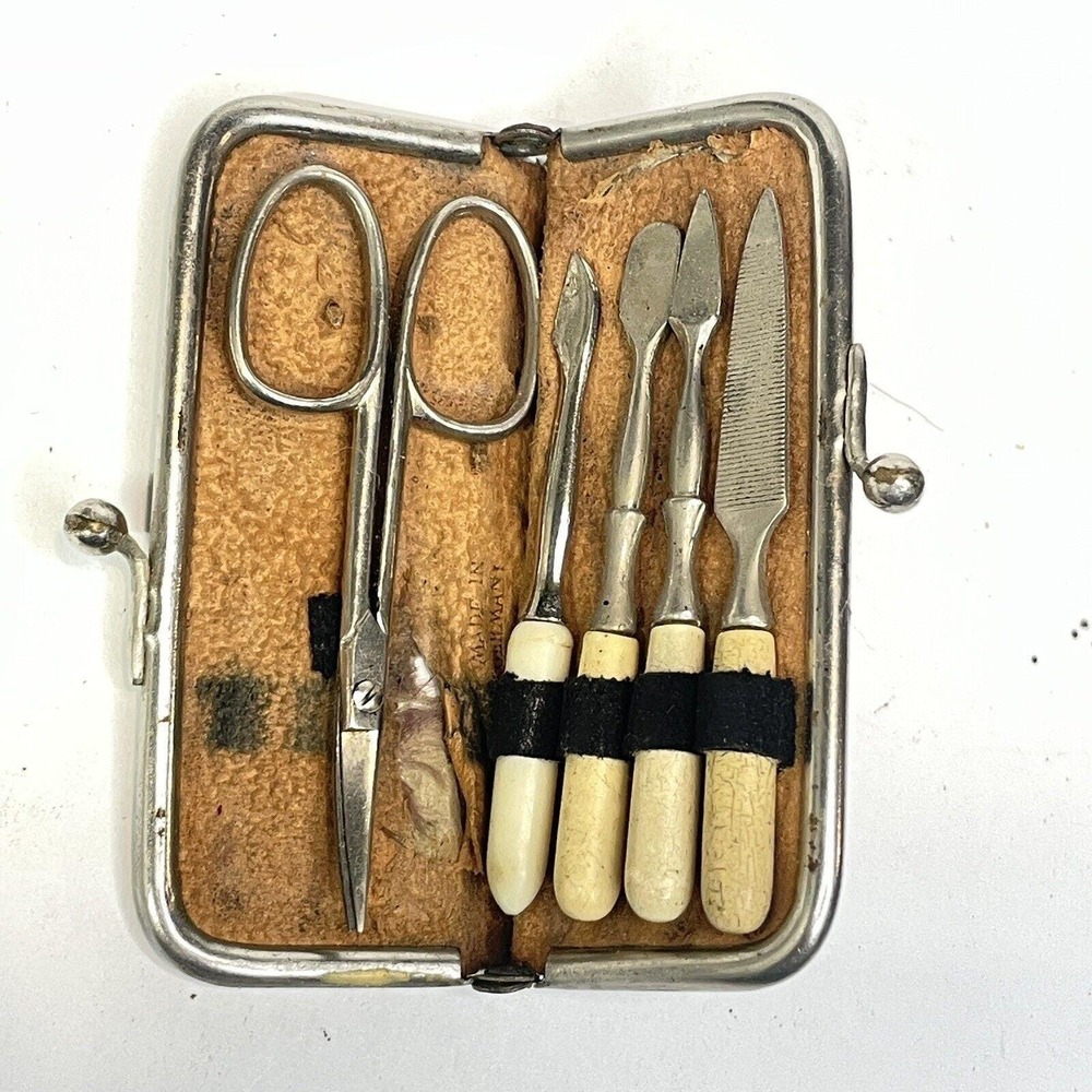 VTG Western Germany Complete Nail Manicure‎ Set Mini Case Tool Replacement